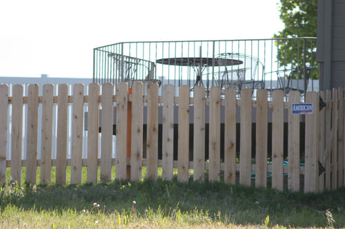 [250 Feet Of Fence] 4' Tall Cedar Wood Picket Complete Fence Package