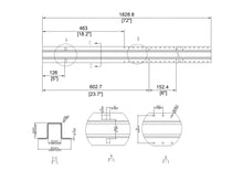 10' 11-gauge AFS Forever Galvanized Steel Post STD for Wood Fences
