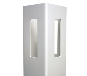 White 3 Way Post 5" x 5" x 6' For Vinyl Fences