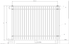 [100' Length] 6' Ornamental Flat Top Complete Fence Package