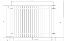 [300' Length] 6' Ornamental Flat Top Complete Fence Package