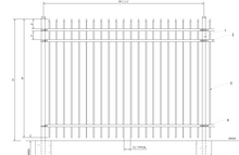 [300' Length] 6' Ornamental Spear Top Complete Fence Package