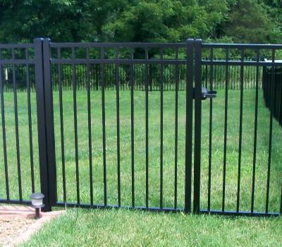 3' walk gate, aluminum flat top 