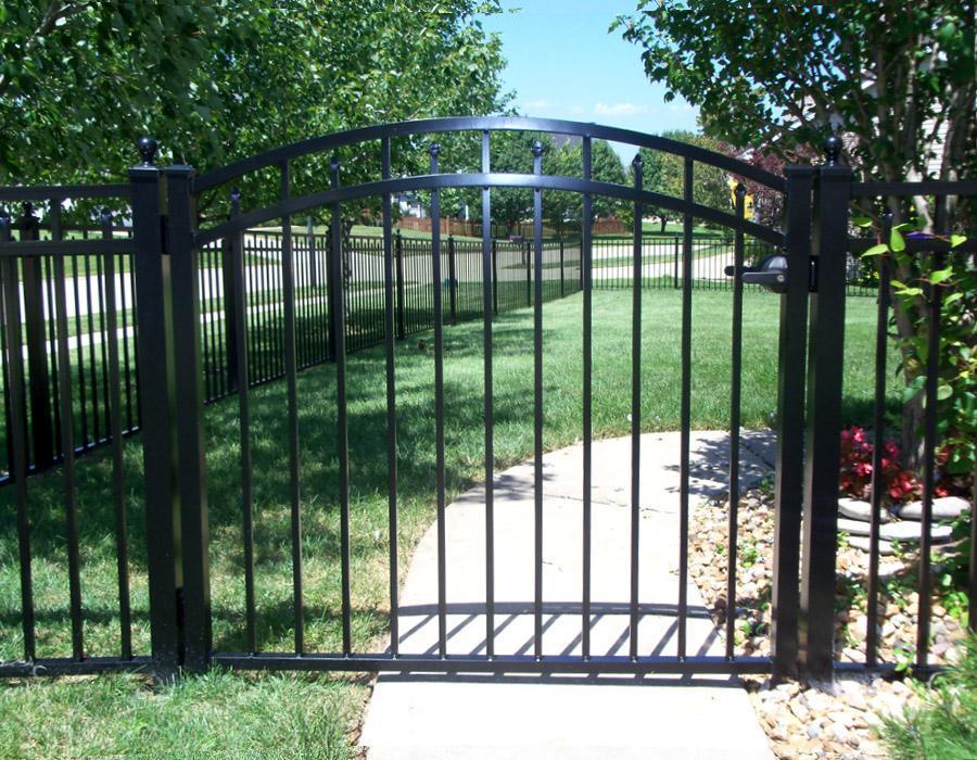 10' flat top aluminum gate