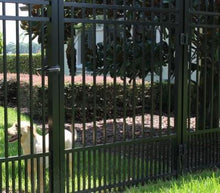 5' Aluminum Ornamental Single Swing Gate - Spear Top Series B - No Arch