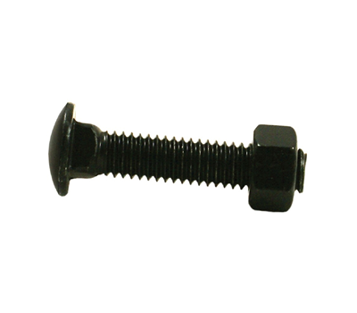 5/16" x 1-1/4" Black Carriage Bolts